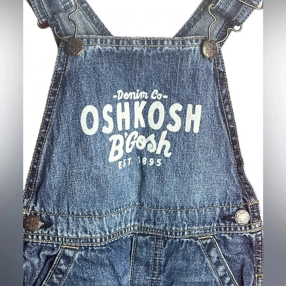 Oshkosh b’Gosh Denim & Co Toddler Overalls Blue VestBak Size 4T - Picture 2 of 11